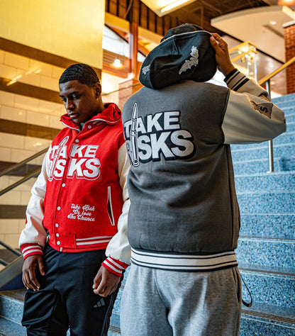 TAKE RISKS VARSITY JACKETS